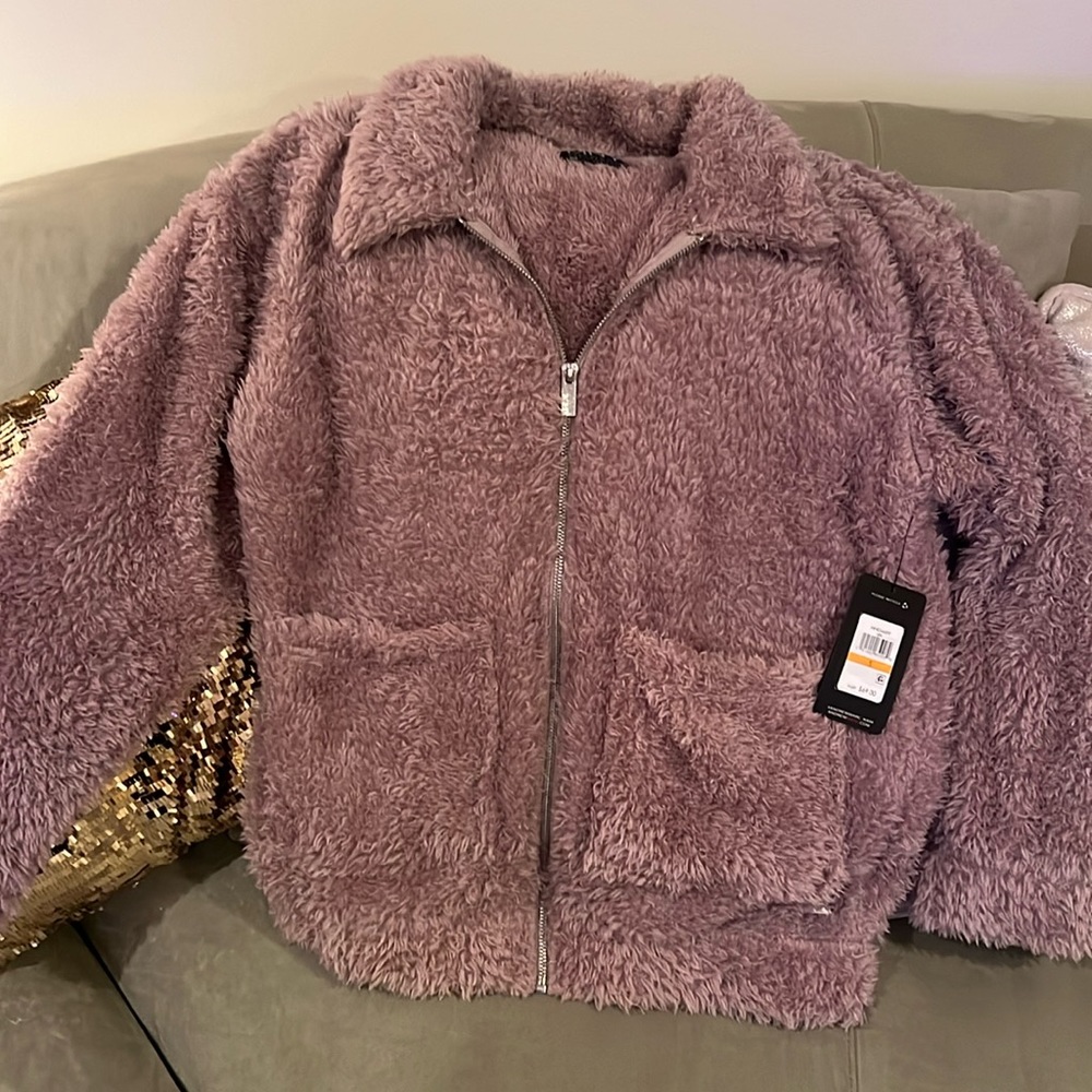 Marc New York NWT lilac teddy jacket